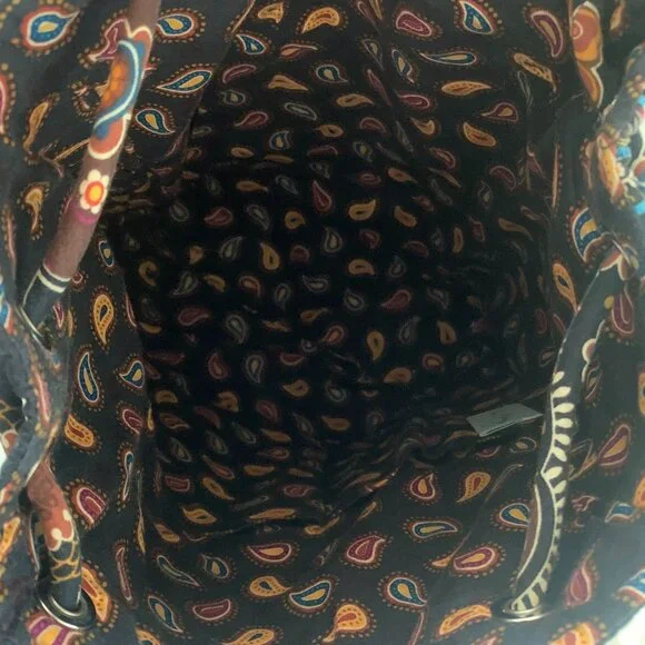 Vera Bradley Java Blue String Backpack - Picture 6 of 7